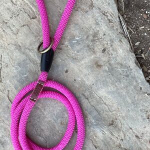 Correa de cuerda para perro Fucsia – Hecha en España