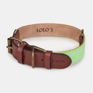 collar de tejido para perros Sea verde fluorescente – LOLO'S