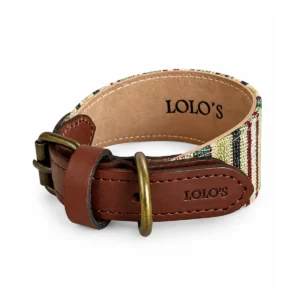 Collar para galgos Arena de LOLO'S, vista frontal del cierre