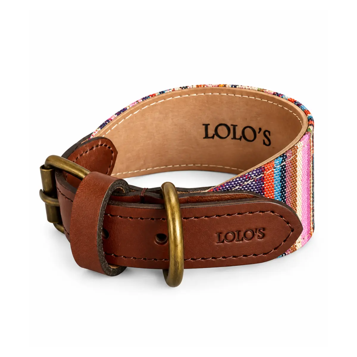Collar para galgos Viruta LOLO'S Collar para galgos Viruta de LOLO'S, vista frontal con cierre